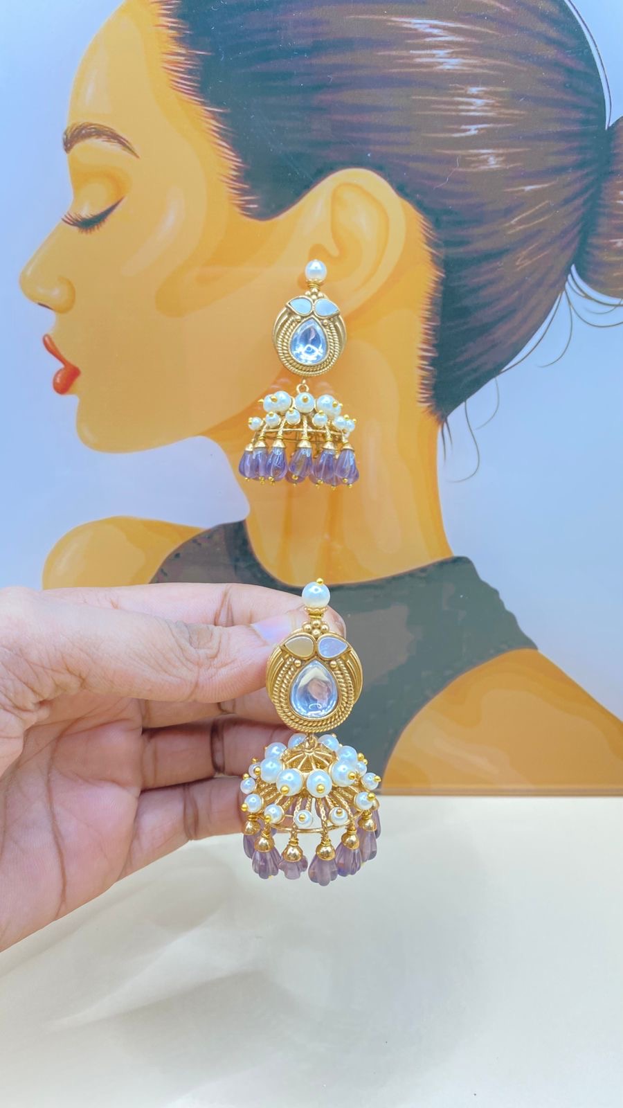 Gulbahaar jhumkis
