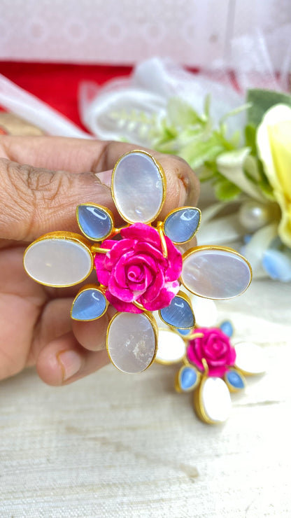 Desert rose studs