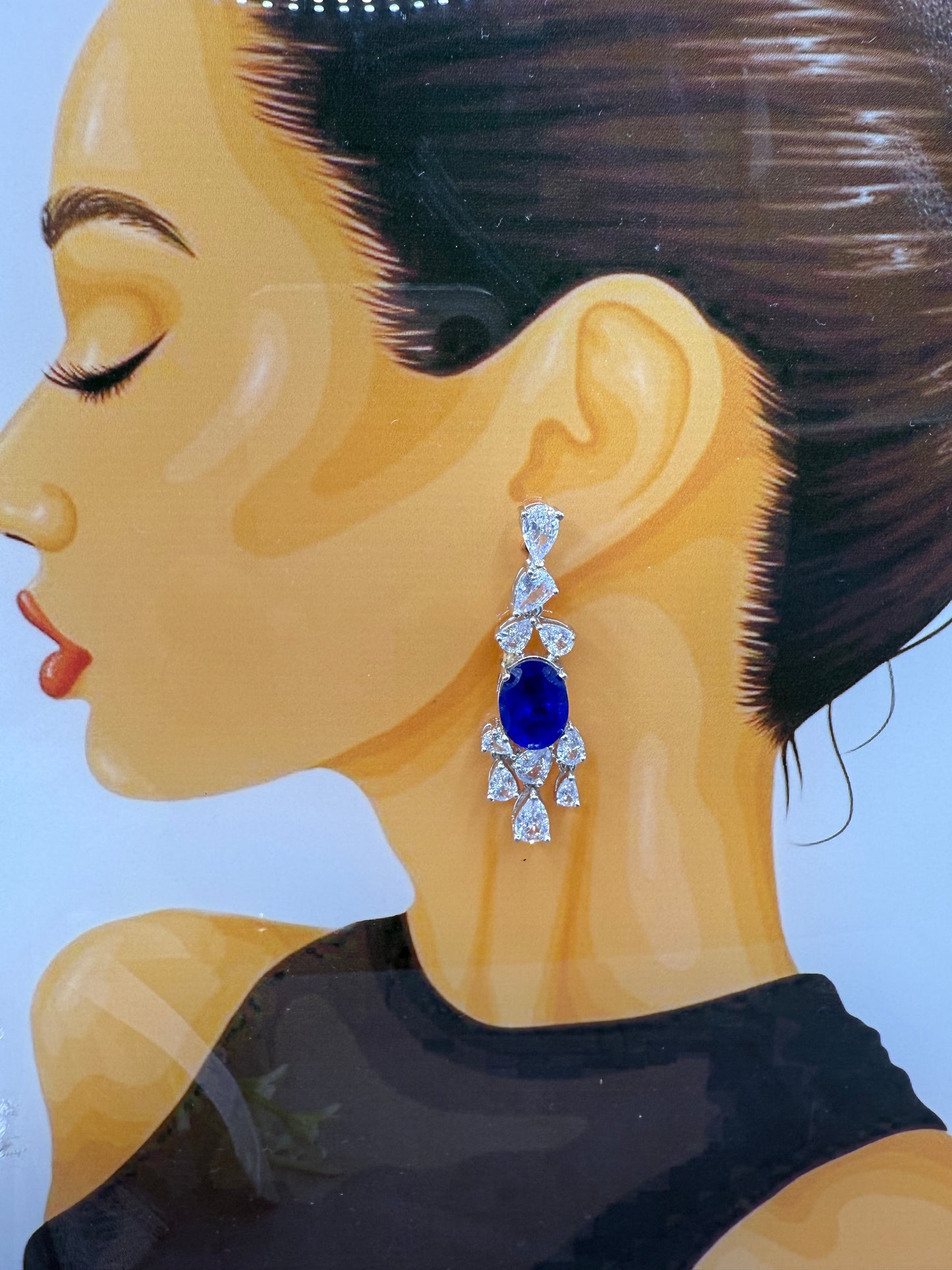 Sasha Swaroski Doublet Earrings -trendy sparkle for everyday glam
