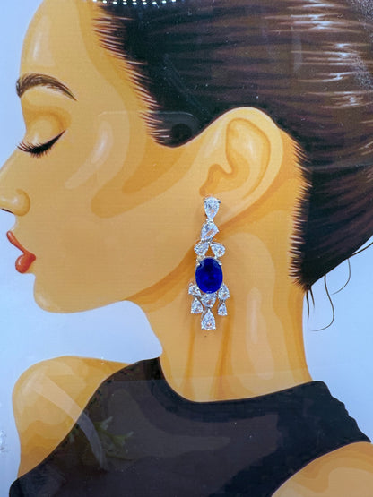 Sasha Swaroski Doublet Earrings -trendy sparkle for everyday glam
