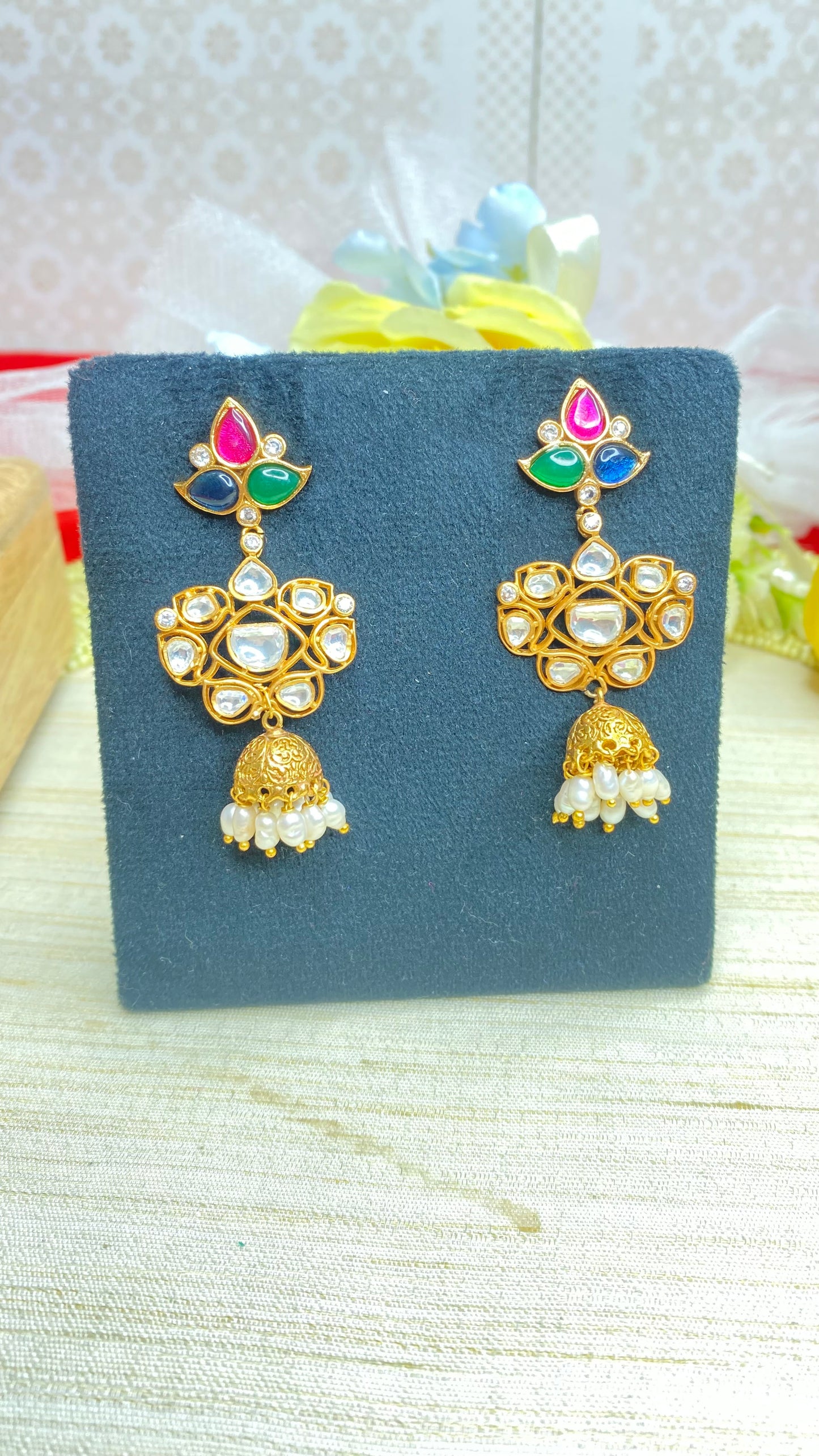 Kundan earrings