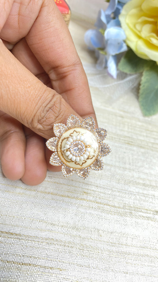 Royal Meenakari ring