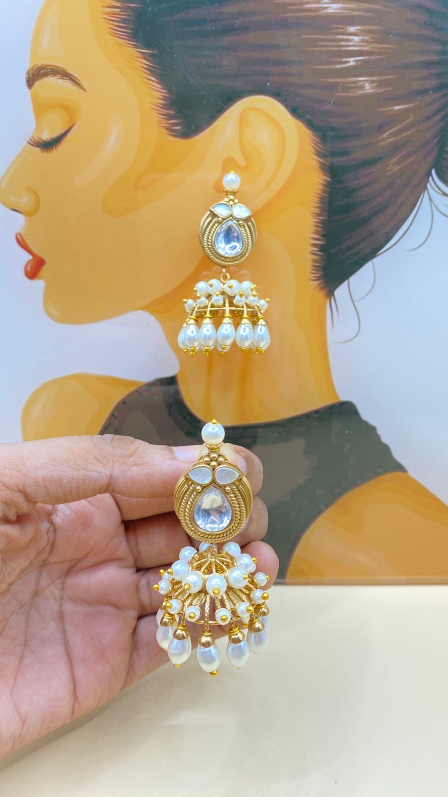 Gulbahaar jhumkis