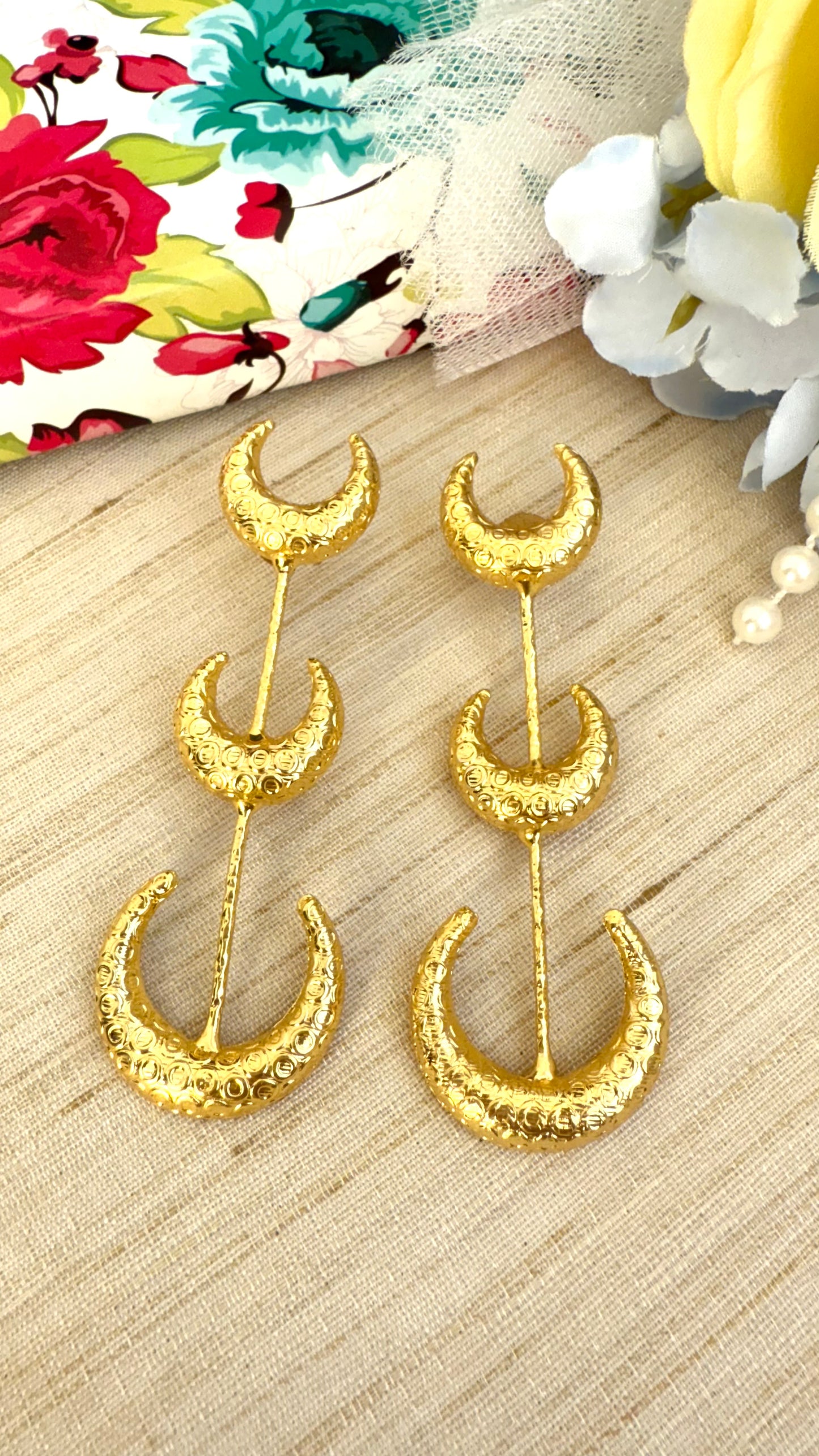 Beautiful long western earrings