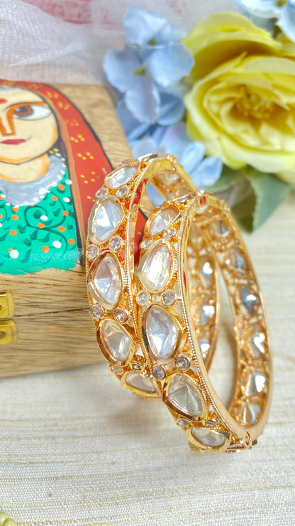 Kundan bangles