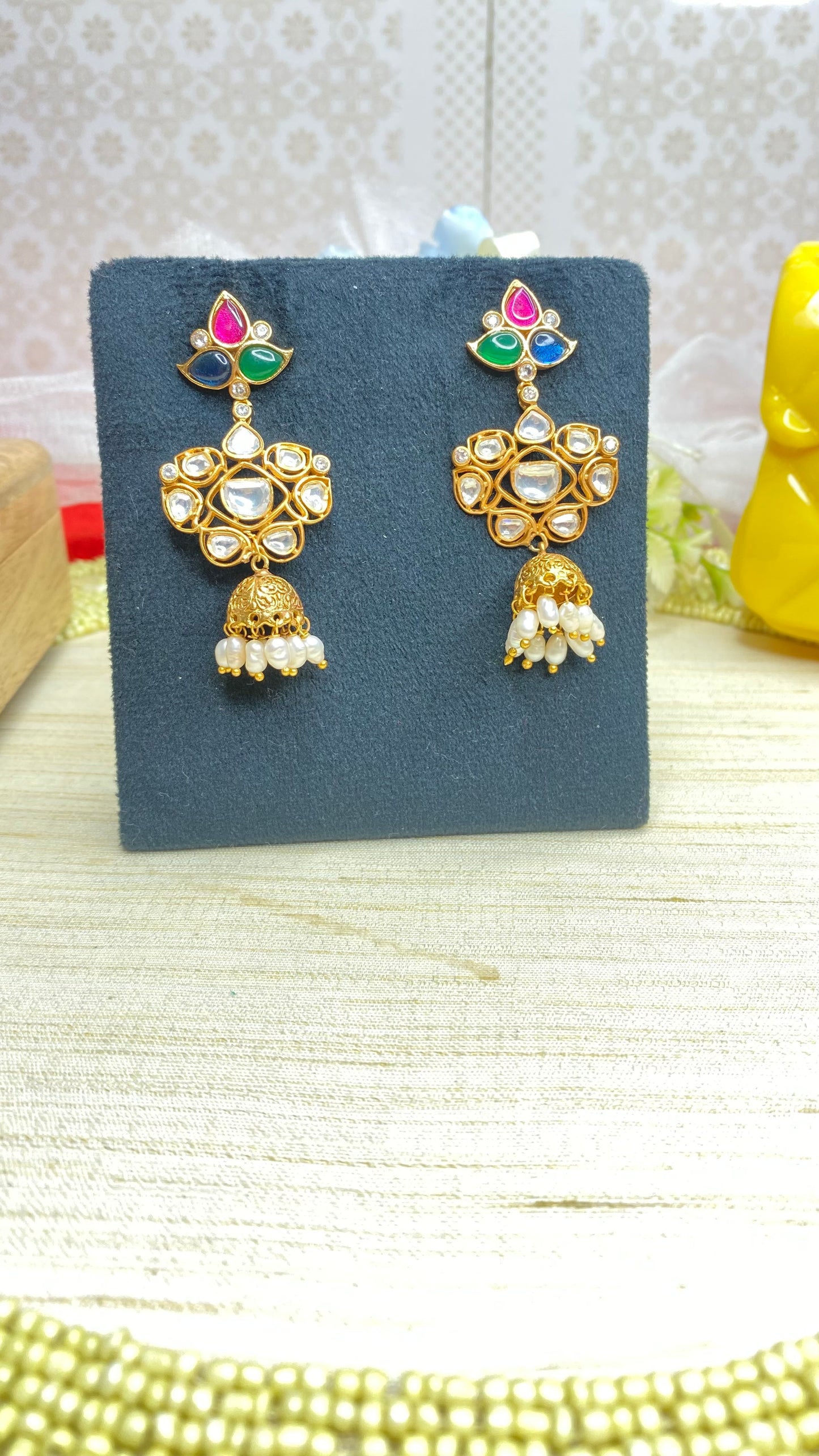 Kundan earrings