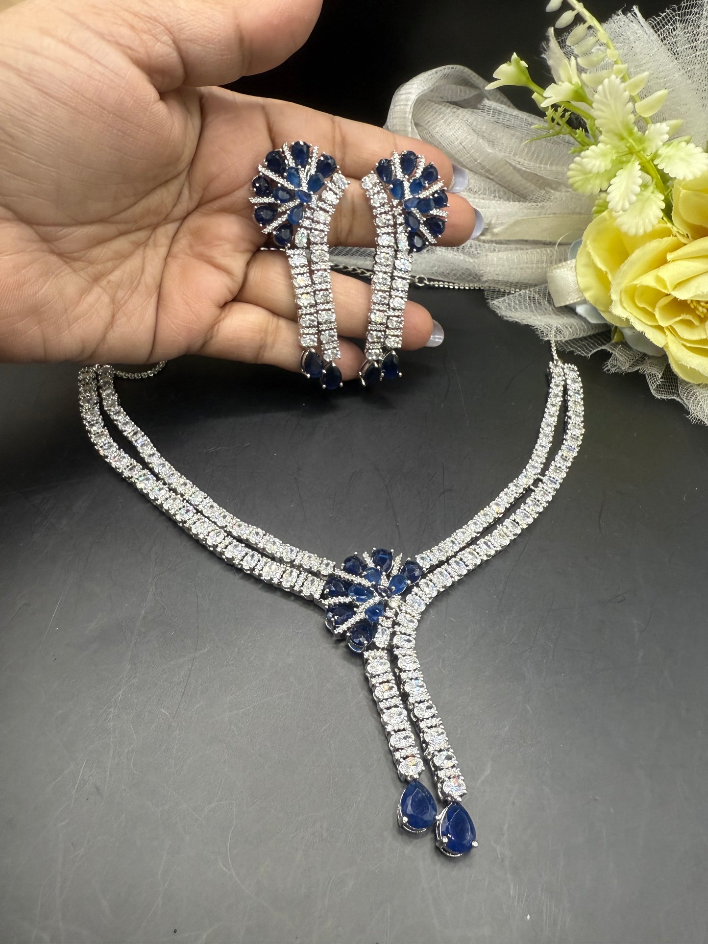 Cinderella  Sapphire necklace❤️