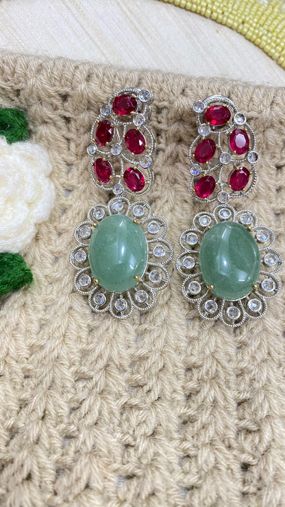 Gemstone earrings