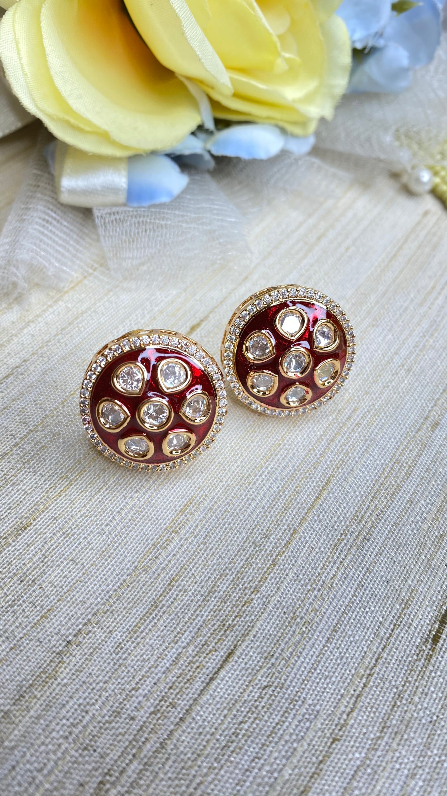 Kundan studs