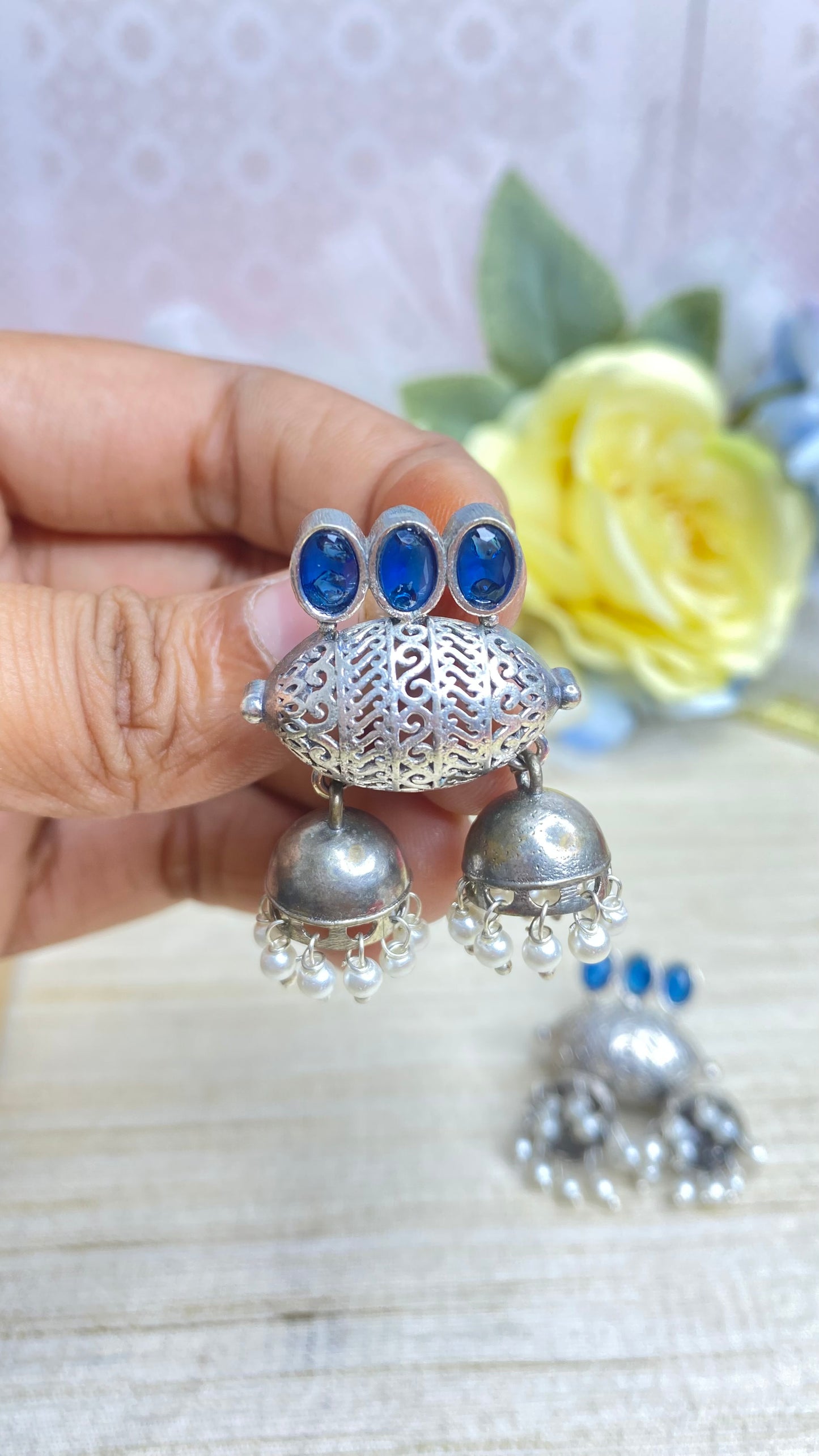 Antique Kundan drops