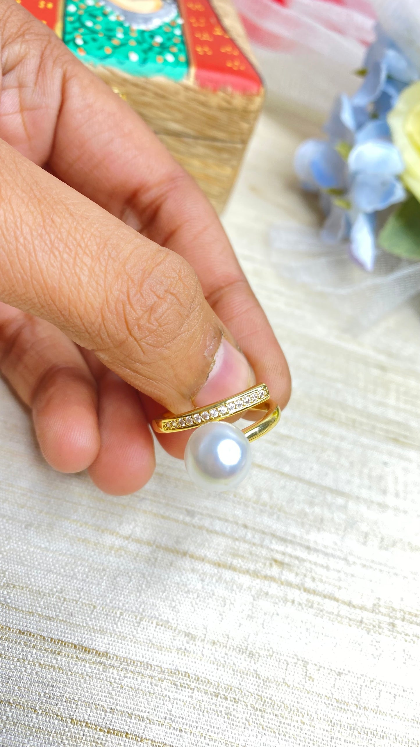 Eternal pearl ring