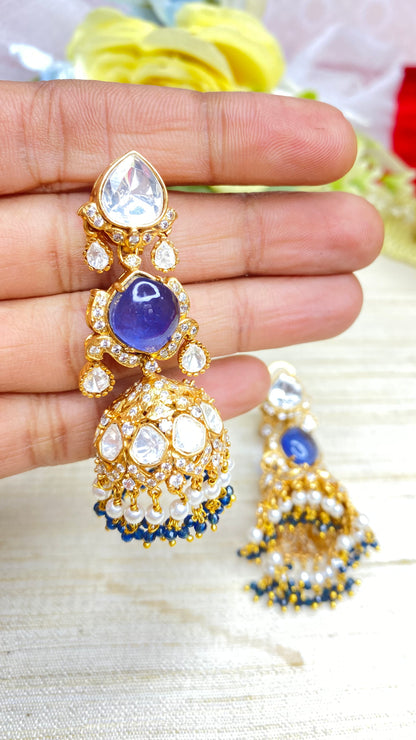 Beautiful kundan jhumki