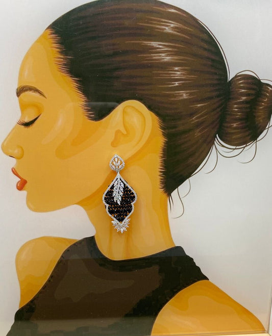 Midnight sparkle Earrings ❤️