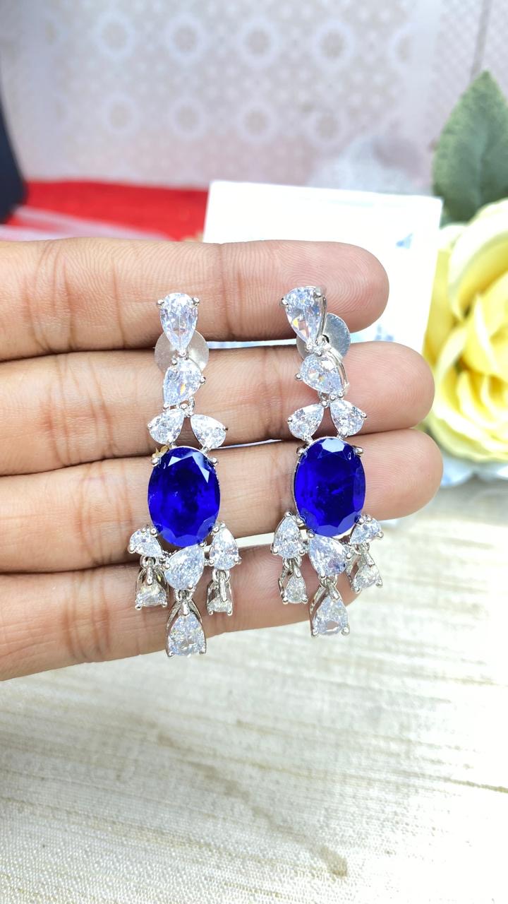 Sasha Swaroski Doublet Earrings -trendy sparkle for everyday glam