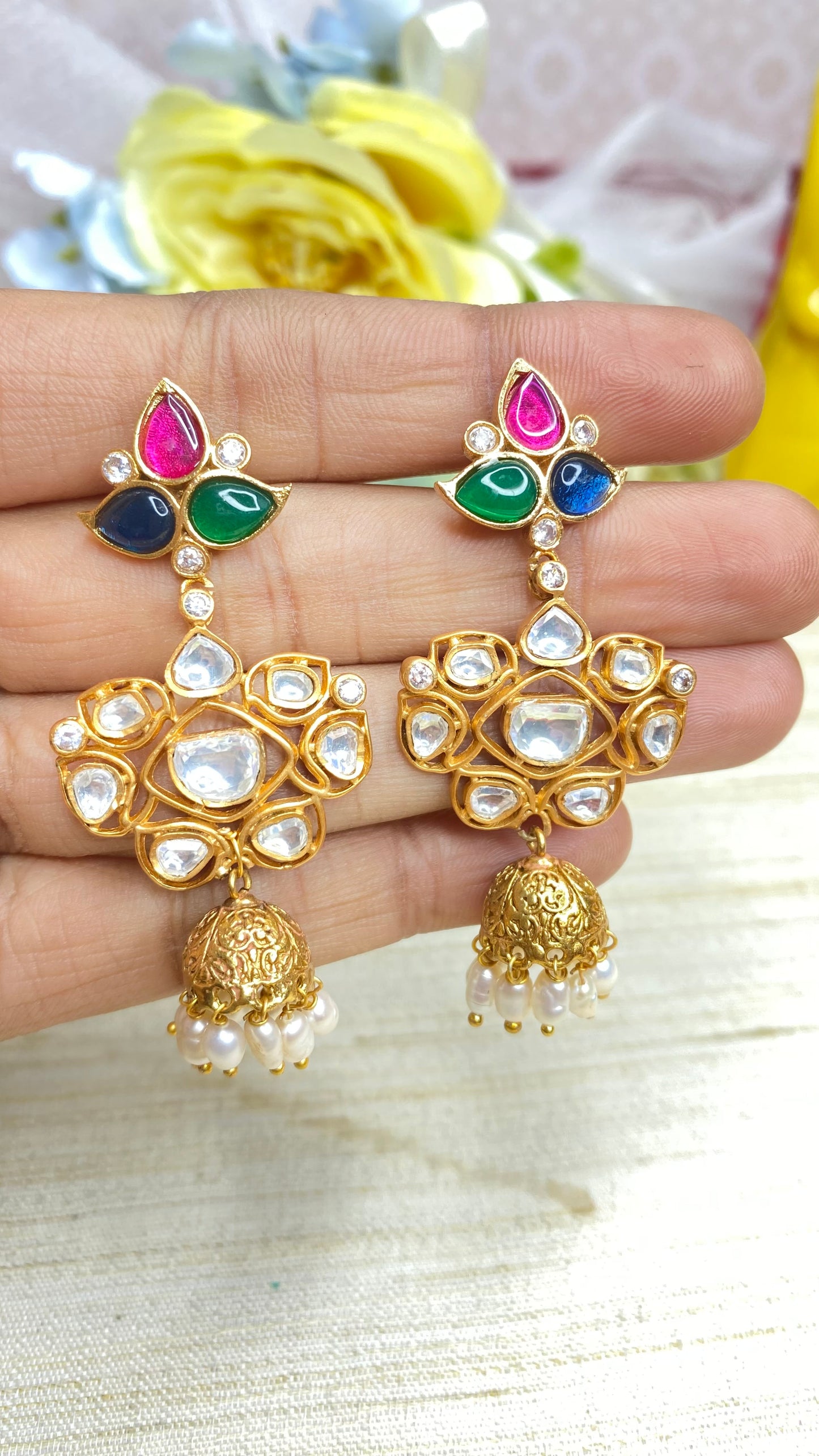 Kundan earrings