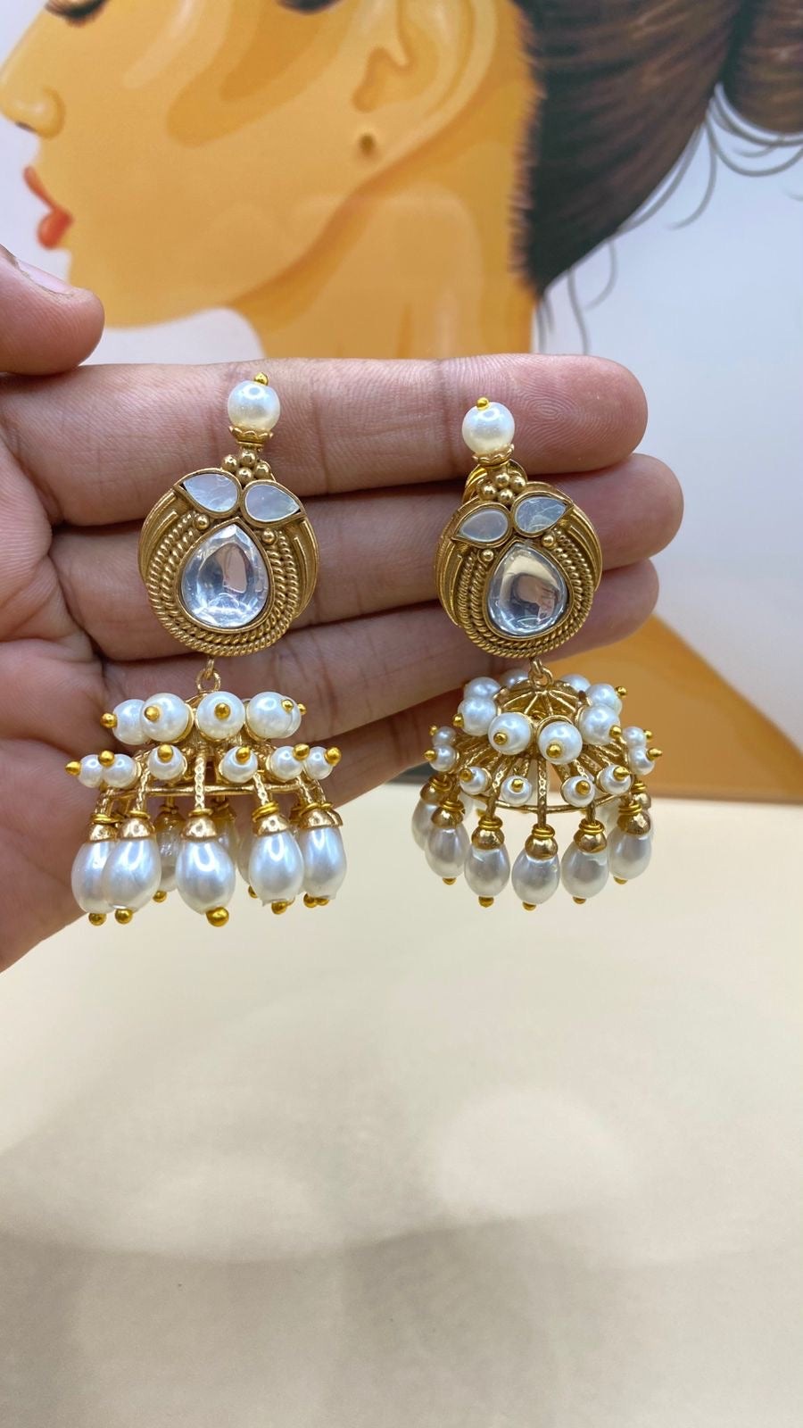 Gulbahaar jhumkis