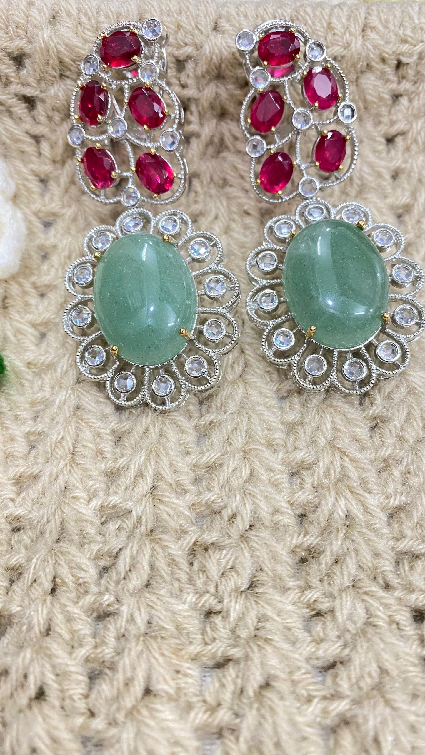 Gemstone earrings