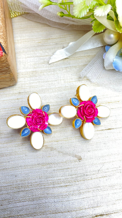 Desert rose studs