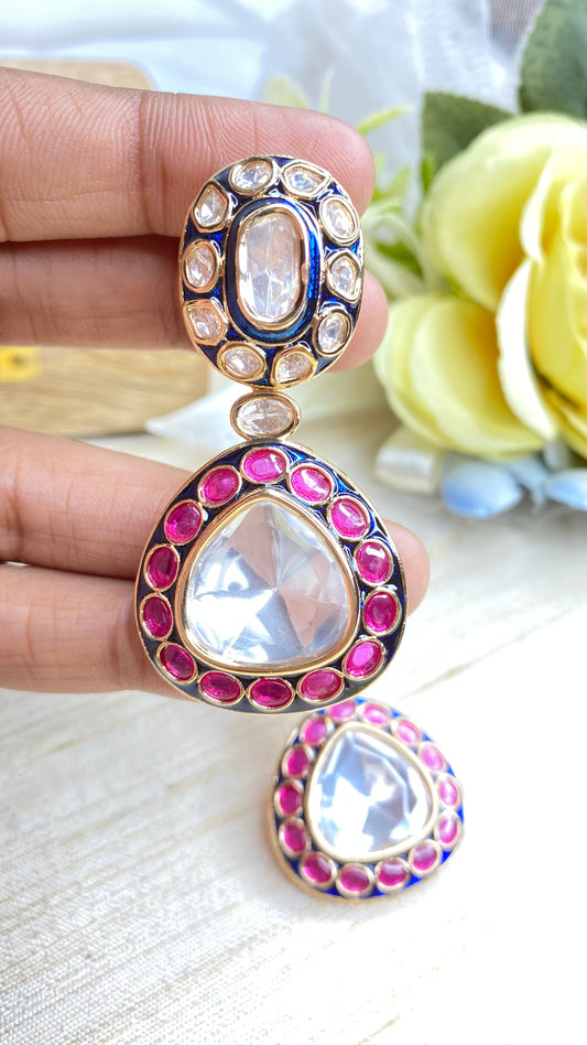 Moissante meenakari earrings⭐️