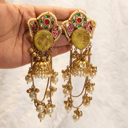 Chandrika long handmade jhumki