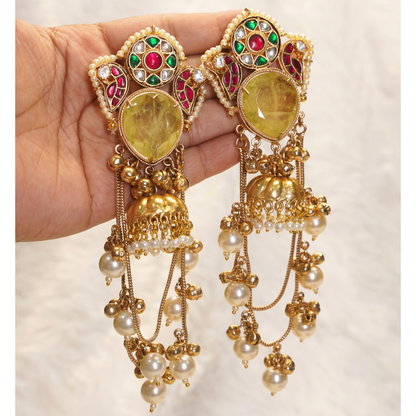 Chandrika long handmade jhumki