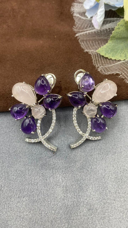 Diana’s leaf stone earrings ❤️