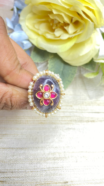 Royal amethyst ring