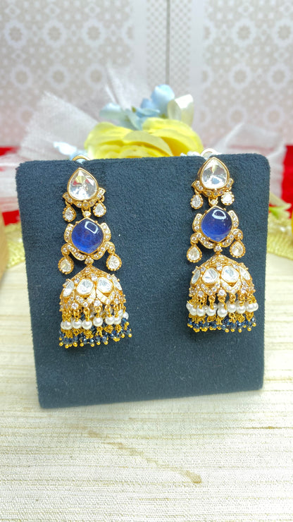 Beautiful kundan jhumki