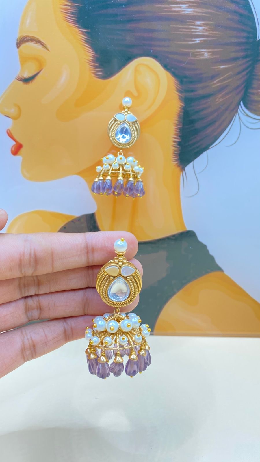 Gulbahaar jhumkis