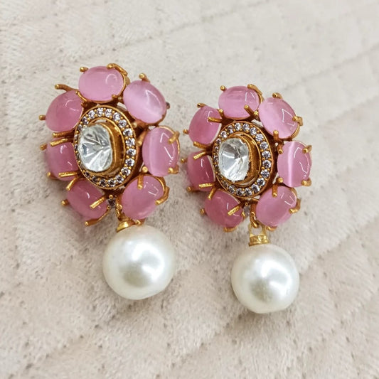 Lustrous Aqua Drops Earring