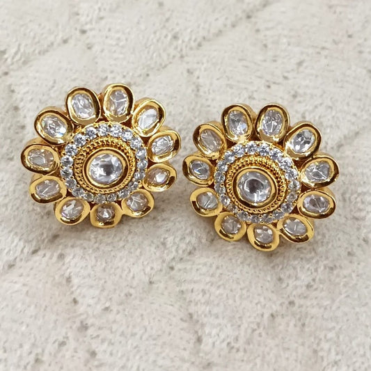 Kundan flower Earring