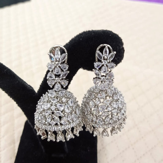 Silver Jhumkis