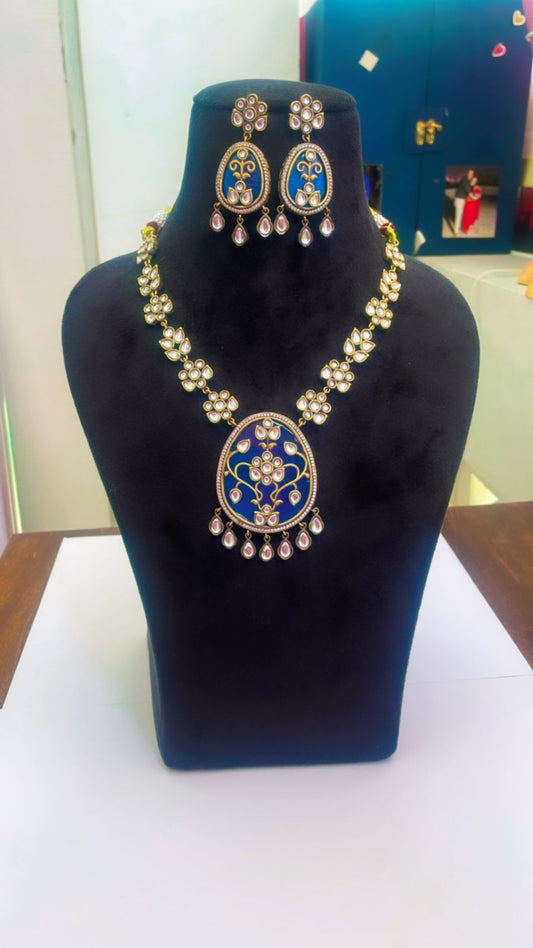 Kundan Necklace & Earrings Set