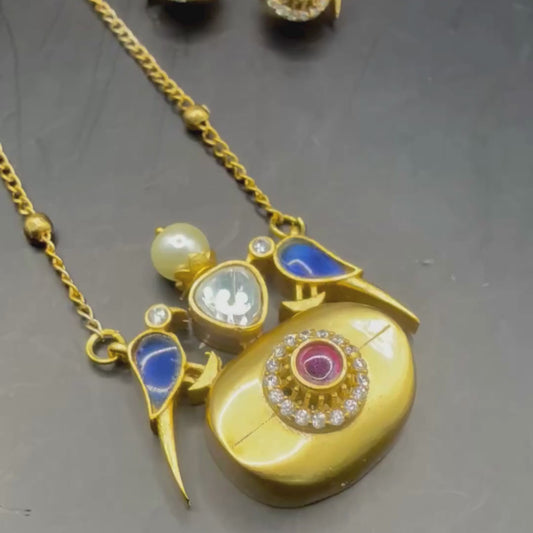 Royal bluebird Good necklace❤️