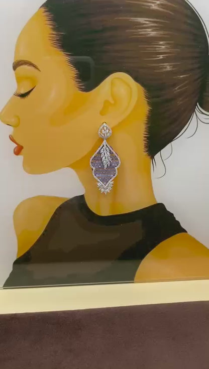 Midnight sparkle Earrings ❤️