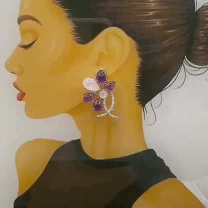 Diana’s leaf stone earrings ❤️